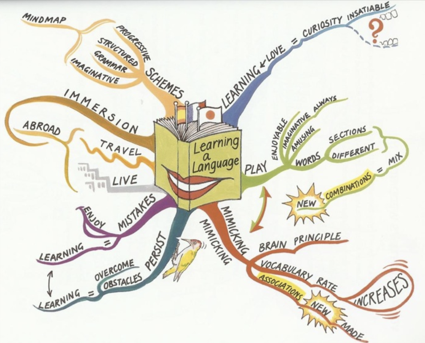 Tony Buzan mind map exaample